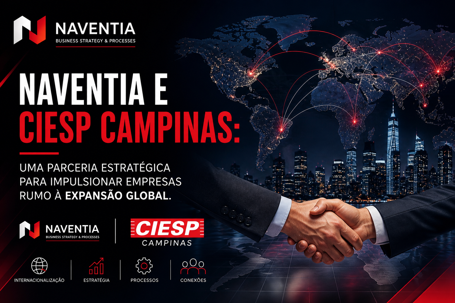 Parceria entre Naventia e CIESP Campinas para expansão empresarial