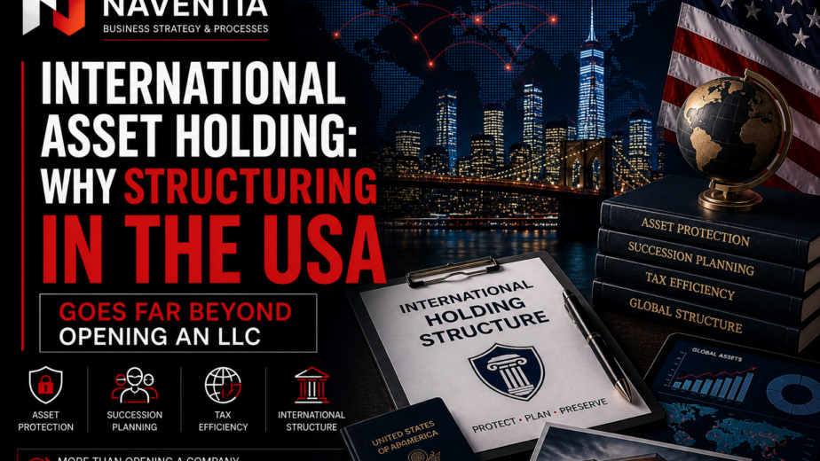 Entrepreneur planning an international asset holding structure in the United States for wealth protection and succession planning
