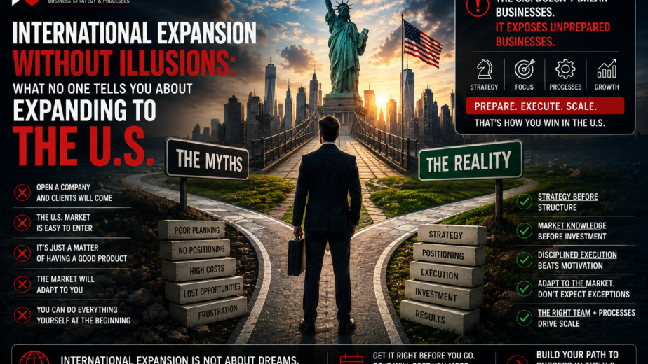 International entrepreneur evaluating strategic expansion into the U.S. market