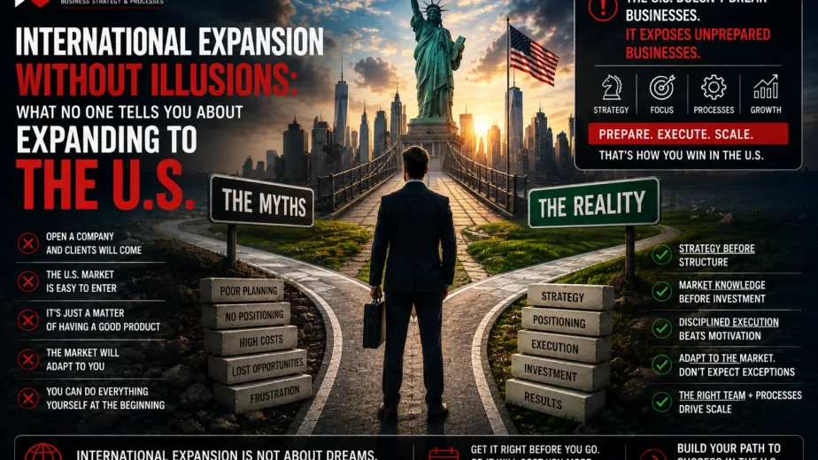 International entrepreneur evaluating strategic expansion into the U.S. market