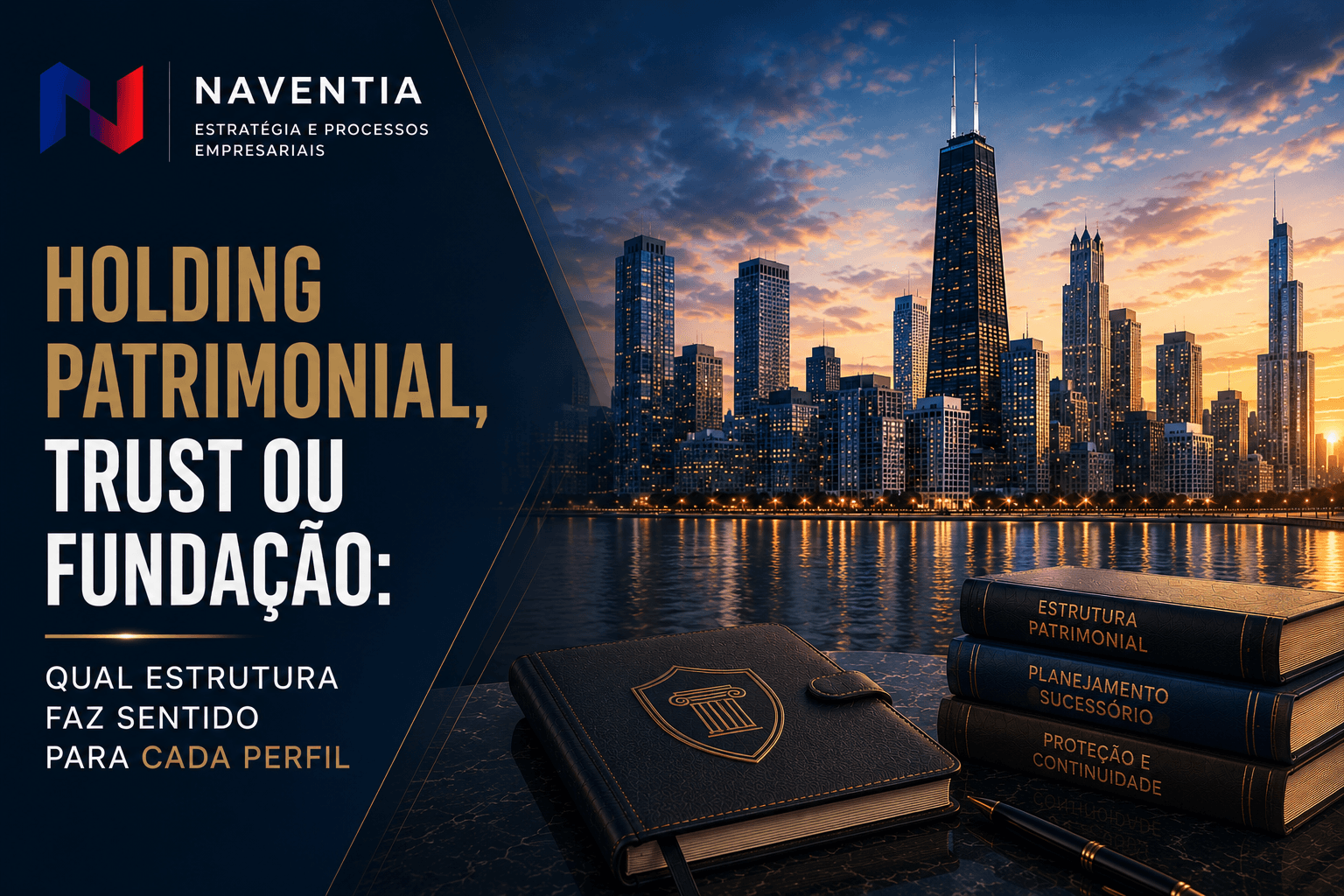 Holding patrimonial internacional comparada a trust e fundação para organização e sucessão de patrimônio global.