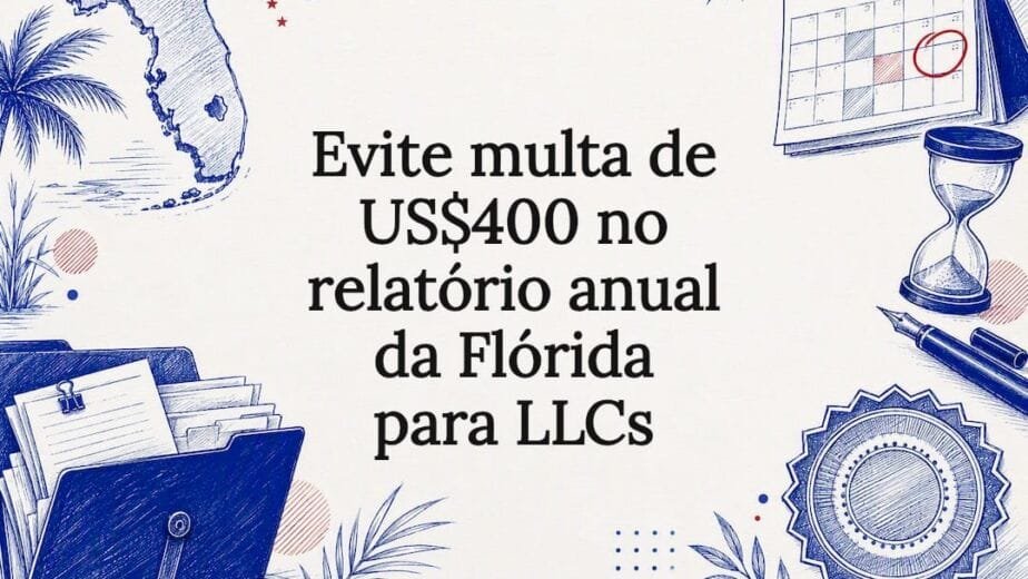 Ilustração de relatório anual para LLC na Flórida