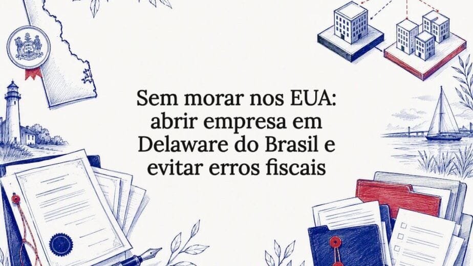 Ilustração sobre abertura de empresa em Delaware