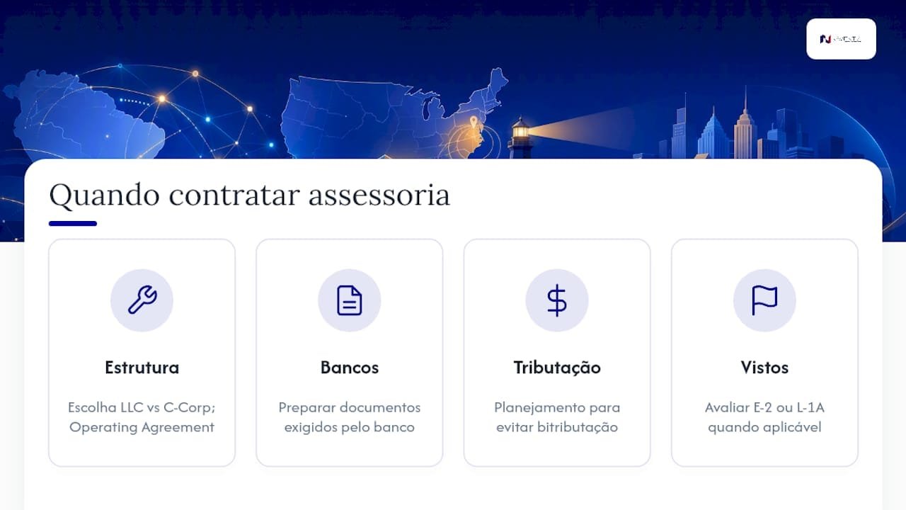 Sem morar nos EUA: abrir empresa em Delaware do Brasil e evitar erros fiscais 1 Abrir empresa em Delaware — quando contratar assessoria especializada