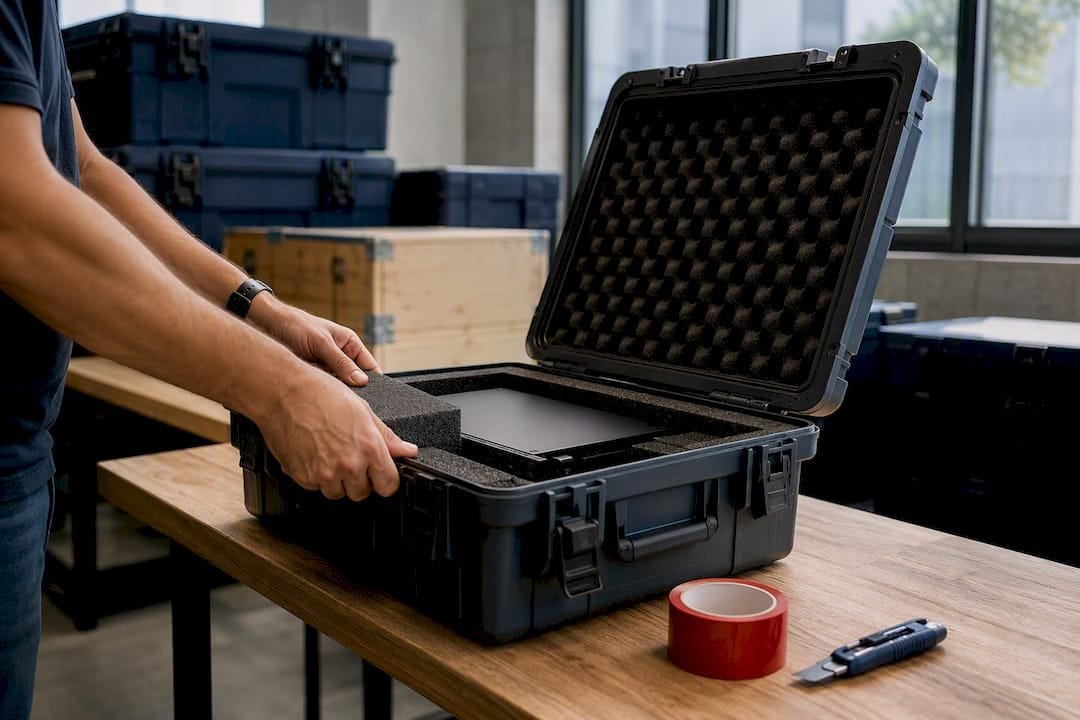 Equipamento empresarial pronto para envio internacional