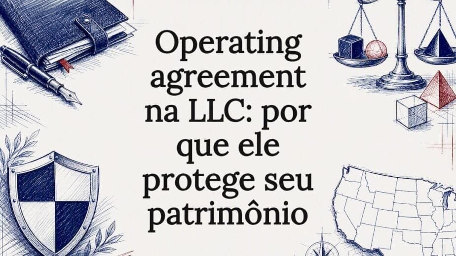 Ilustração de cartão de título de contrato operacional