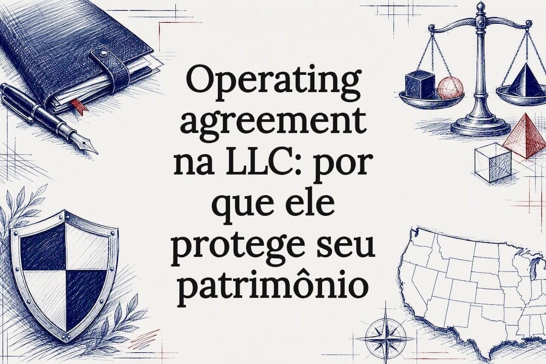 Ilustração de cartão de título de contrato operacional