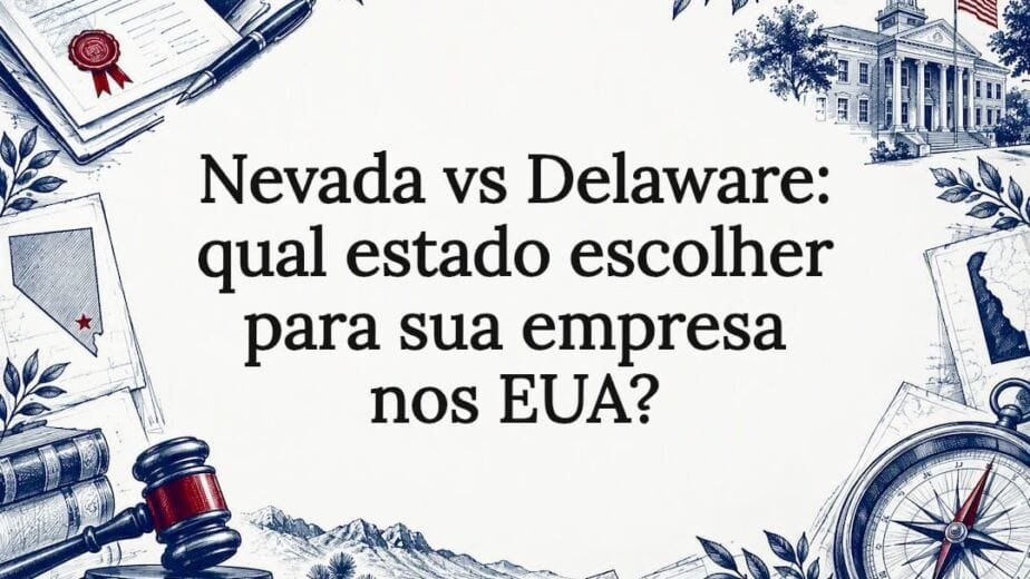Nevada vs Delaware: Ilustração comparativa dos estados dos EUA