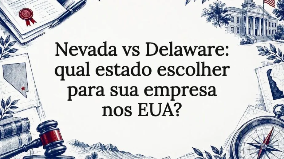 Nevada vs Delaware: Ilustração comparativa dos estados dos EUA