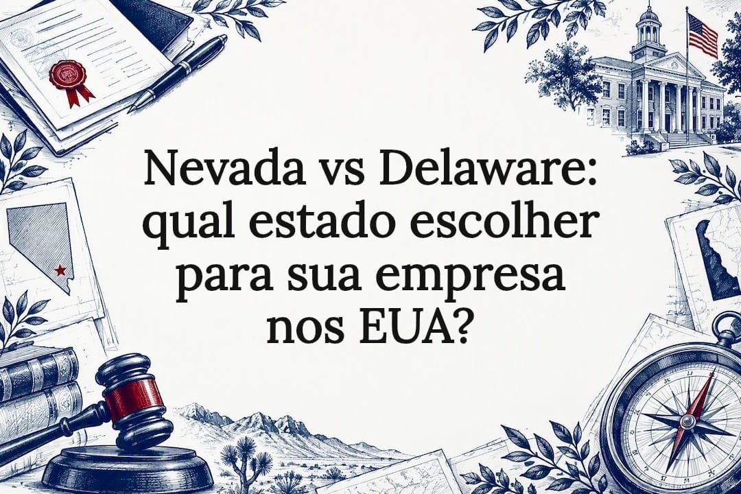 Nevada vs Delaware: Ilustração comparativa dos estados dos EUA