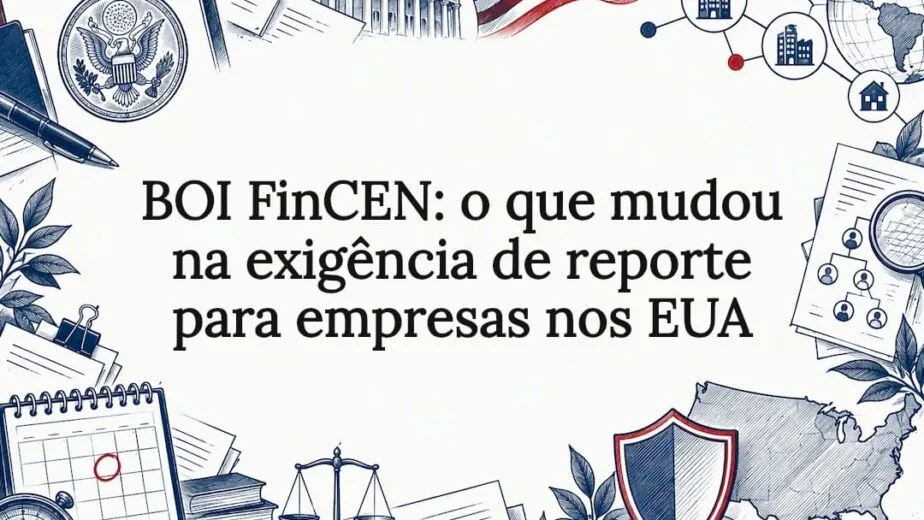 Cartão de título decorativo para artigo do BOI FinCEN