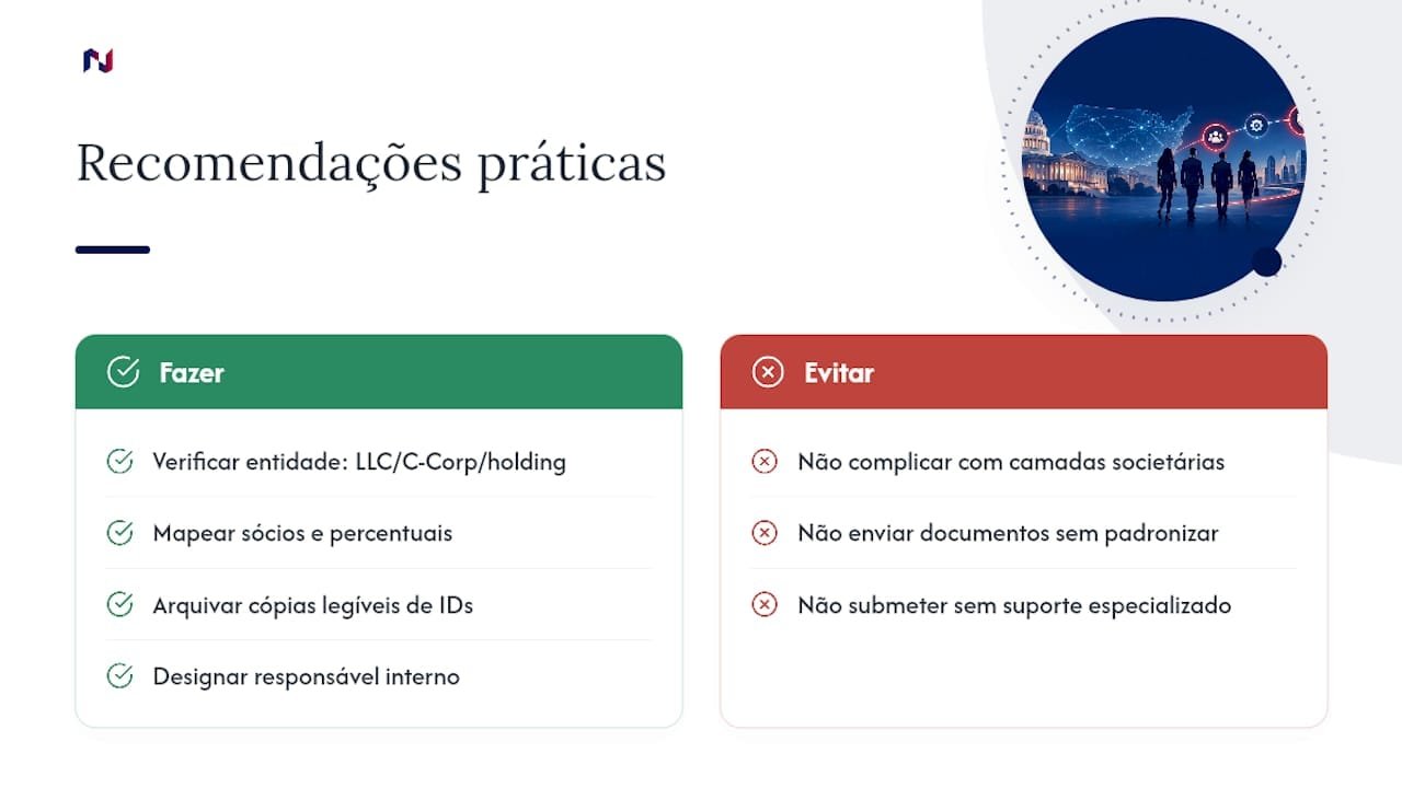 Implicações práticas e recomendações para empresas estrangeiras — overview diagram
