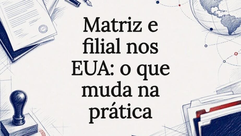Ilustração decorativa sobre matriz e filial