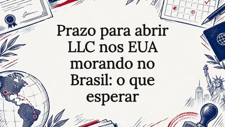Ilustração decorativa sobre a abertura de uma LLC