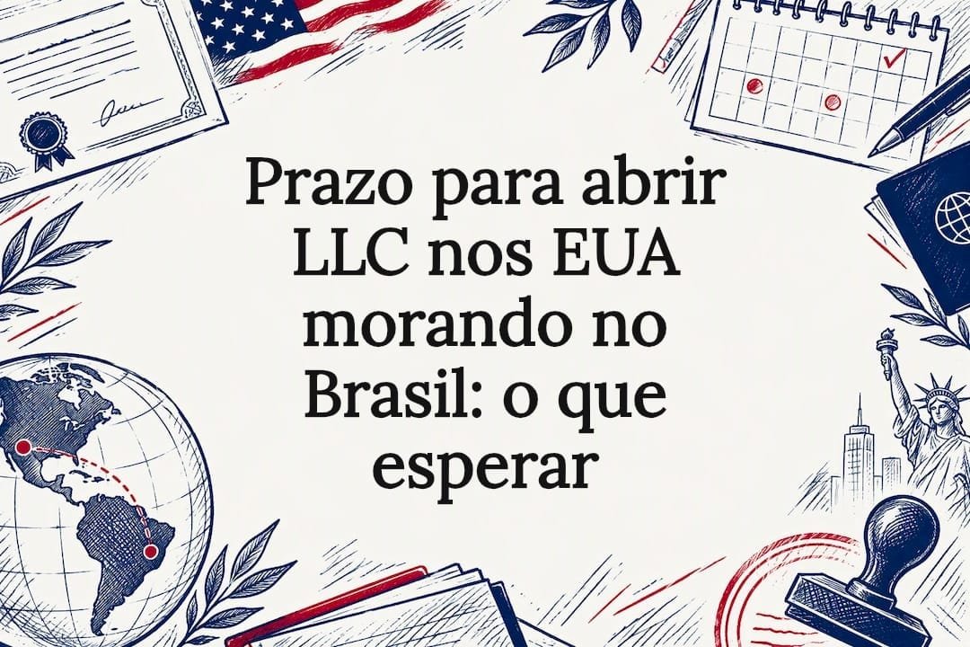Ilustração decorativa sobre a abertura de uma LLC