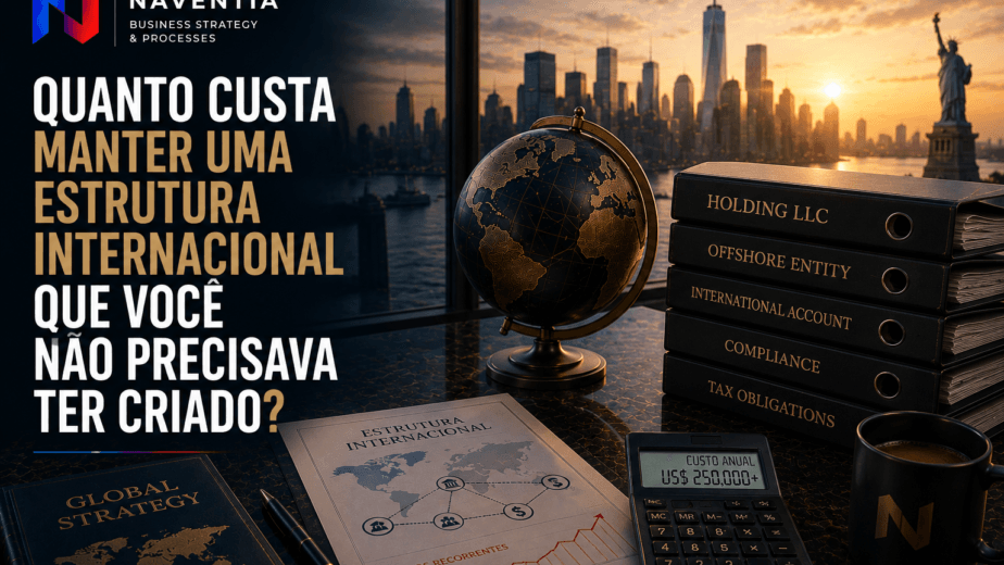Estrutura patrimonial internacional com LLCs, holdings e trusts e os custos de manutenção e compliance.