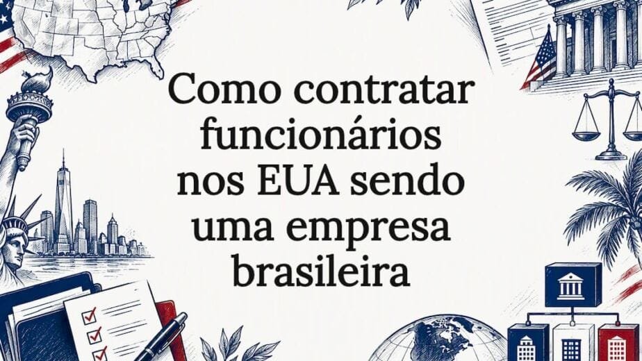 Ilustração sobre processos de contratação nos Estados Unidos