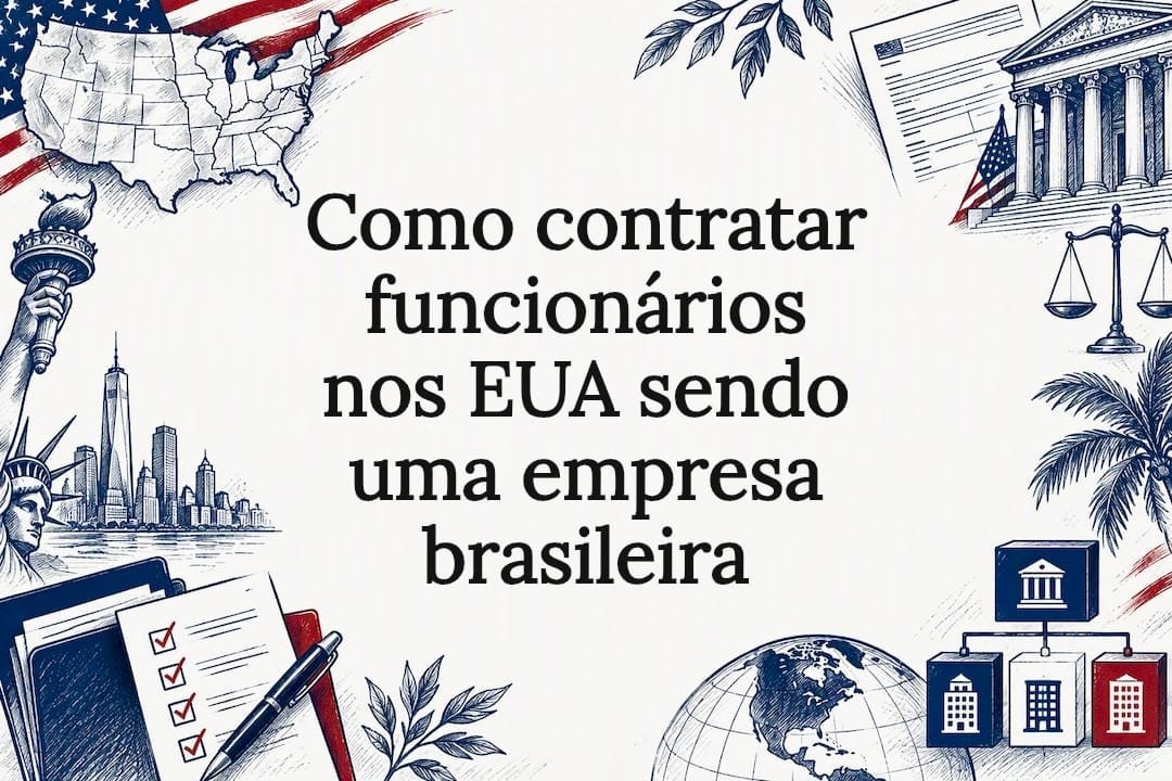 Ilustração sobre processos de contratação nos Estados Unidos