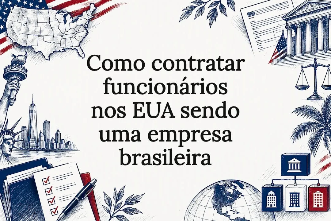 Ilustração sobre processos de contratação nos Estados Unidos