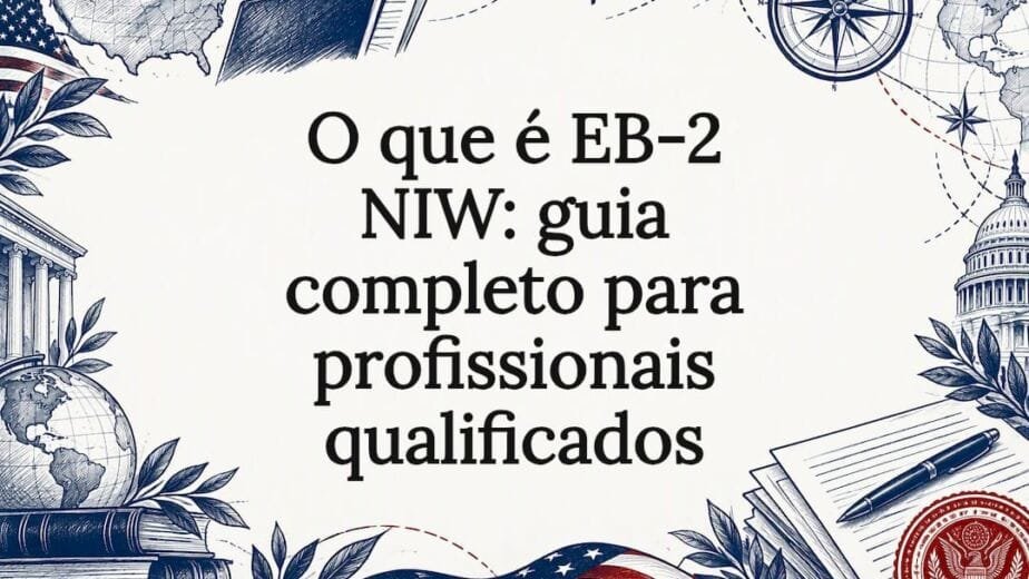 Ilustração decorativa sobre o visto EB-2 NIW