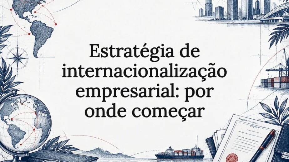 Ilustração editorial sobre expansão internacional