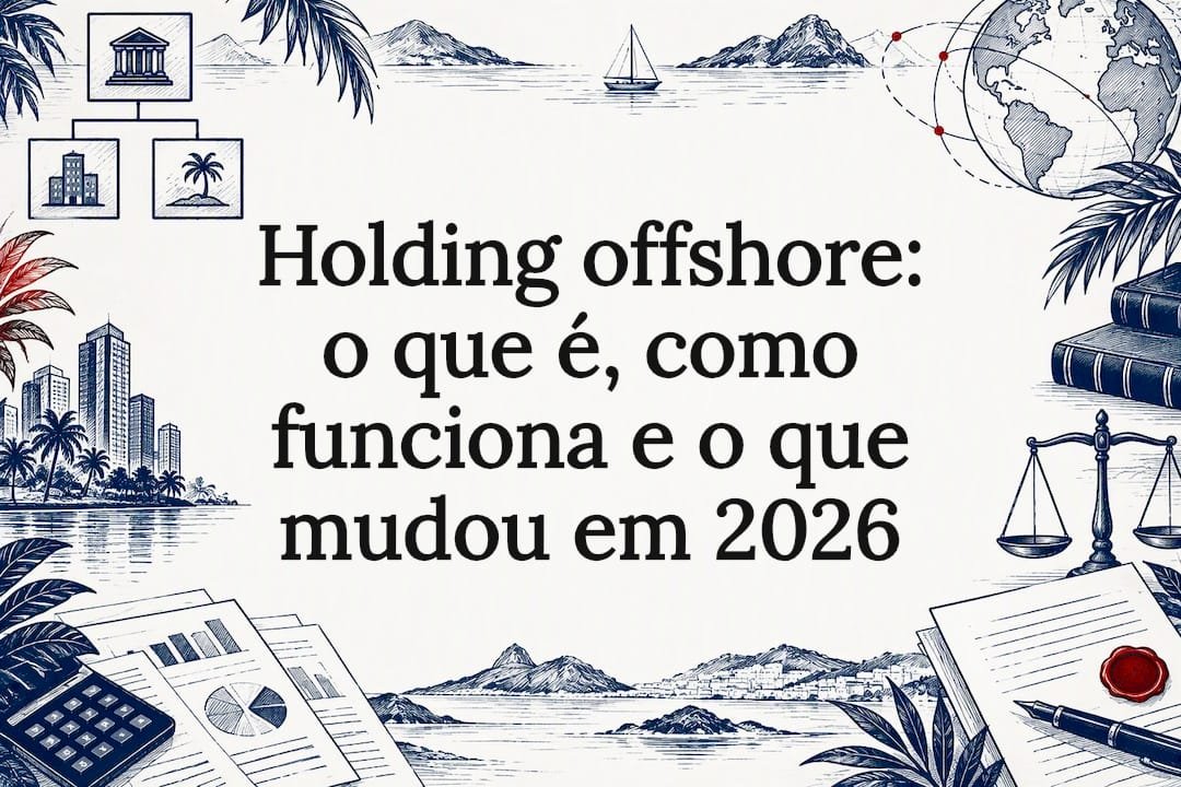 Esquema básico de estrutura societária de uma Holding offshore