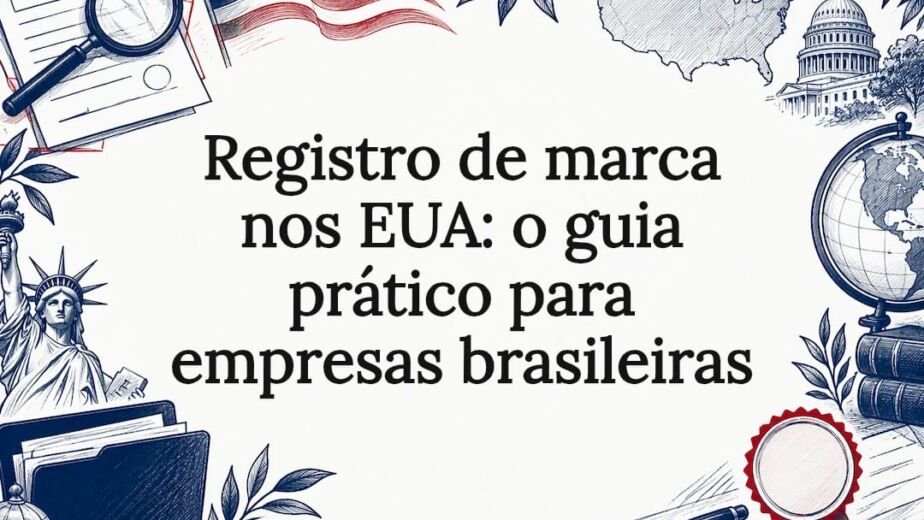 Ilustração do registro de marca nos EUA