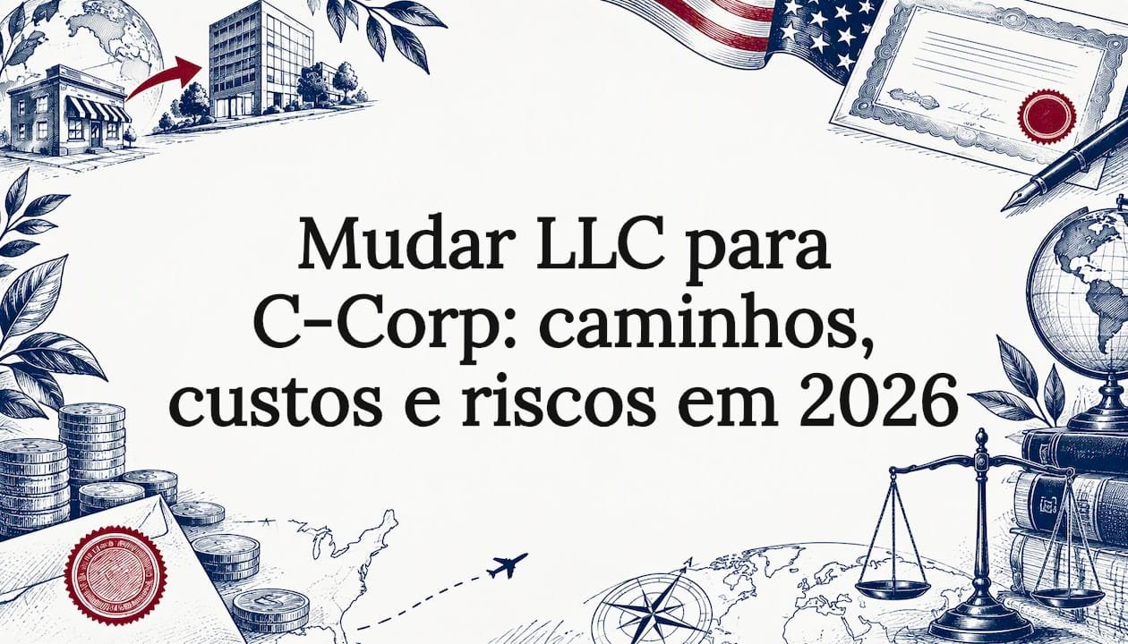 Ilustração de capa sobre transformação societária